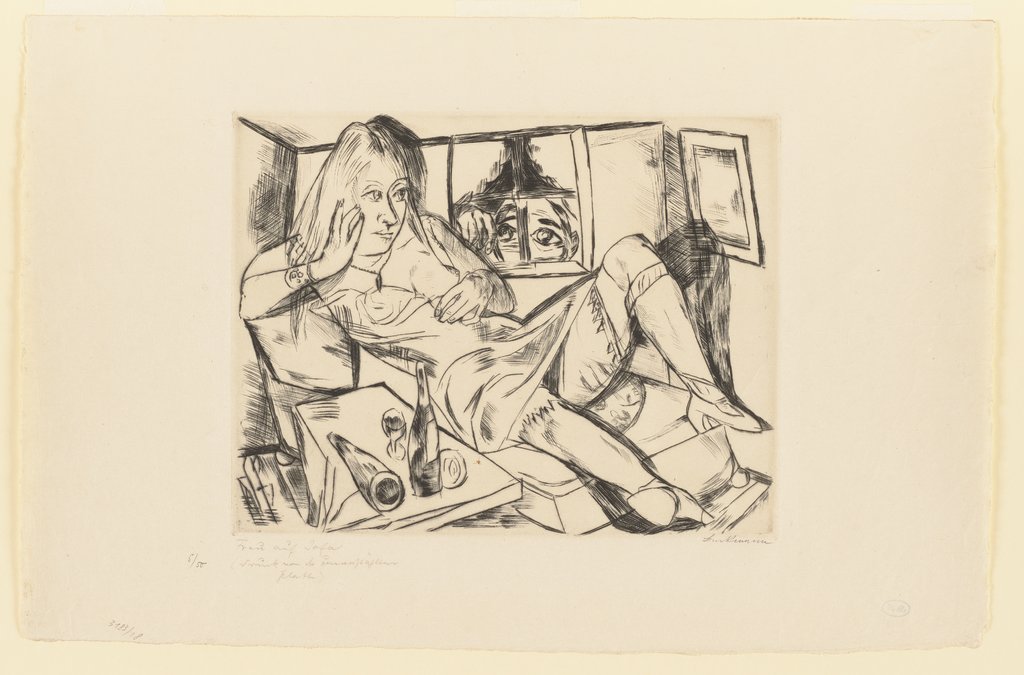 Woman at Night, Max Beckmann