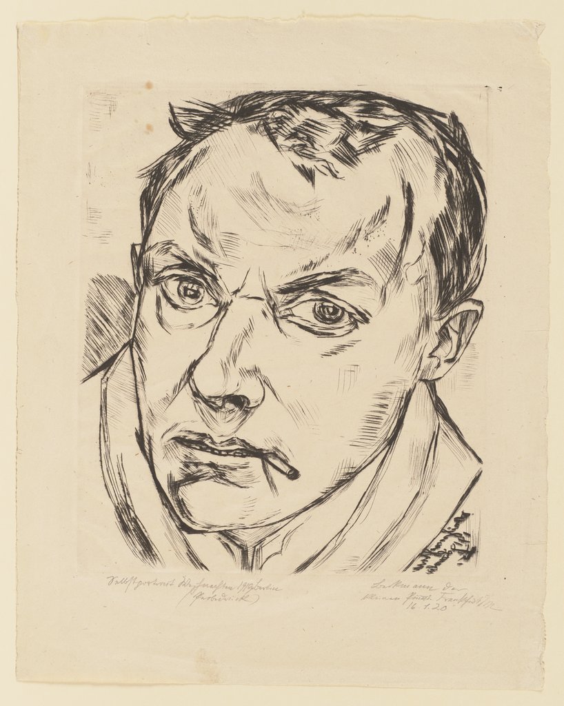Large Self-Portrait, Max Beckmann