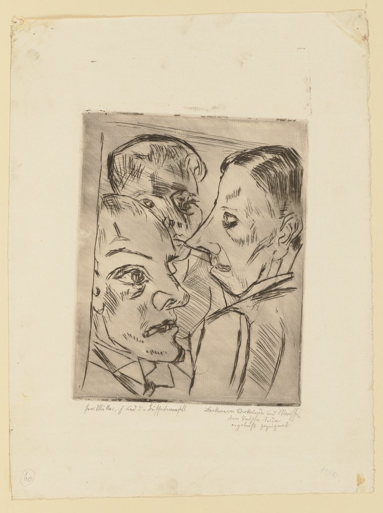 Mr. Müller, I and the Barmaid, Max Beckmann