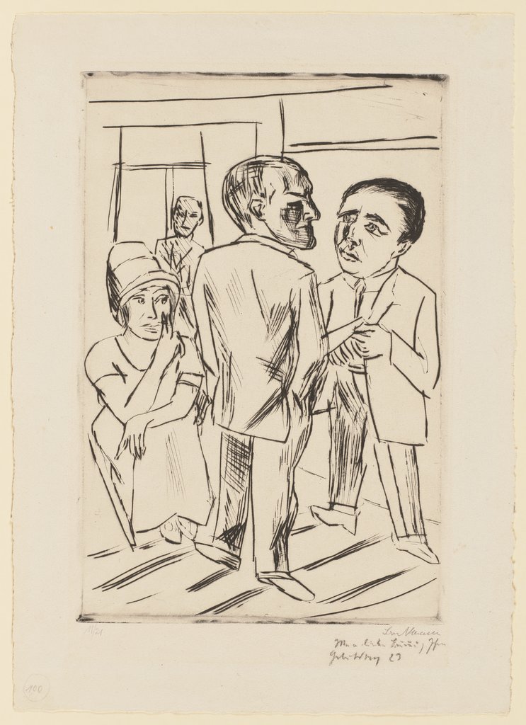 At the Hotel (The Dollar), Max Beckmann