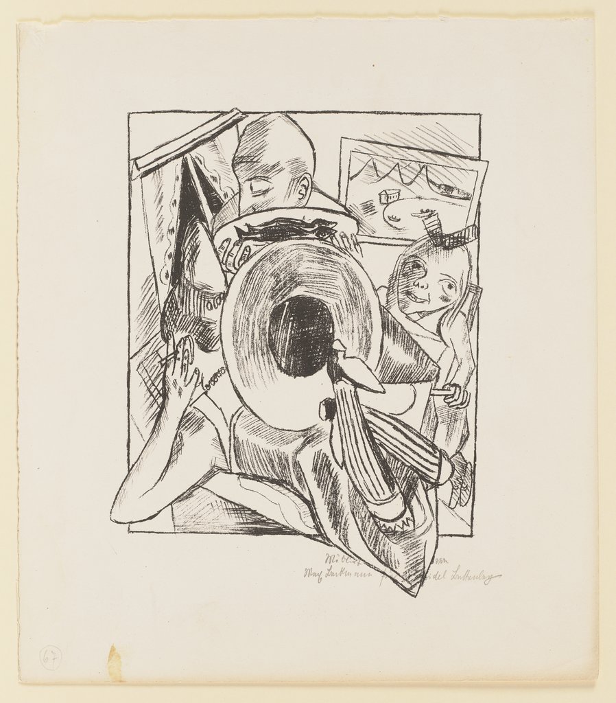 Möbliert, Max Beckmann