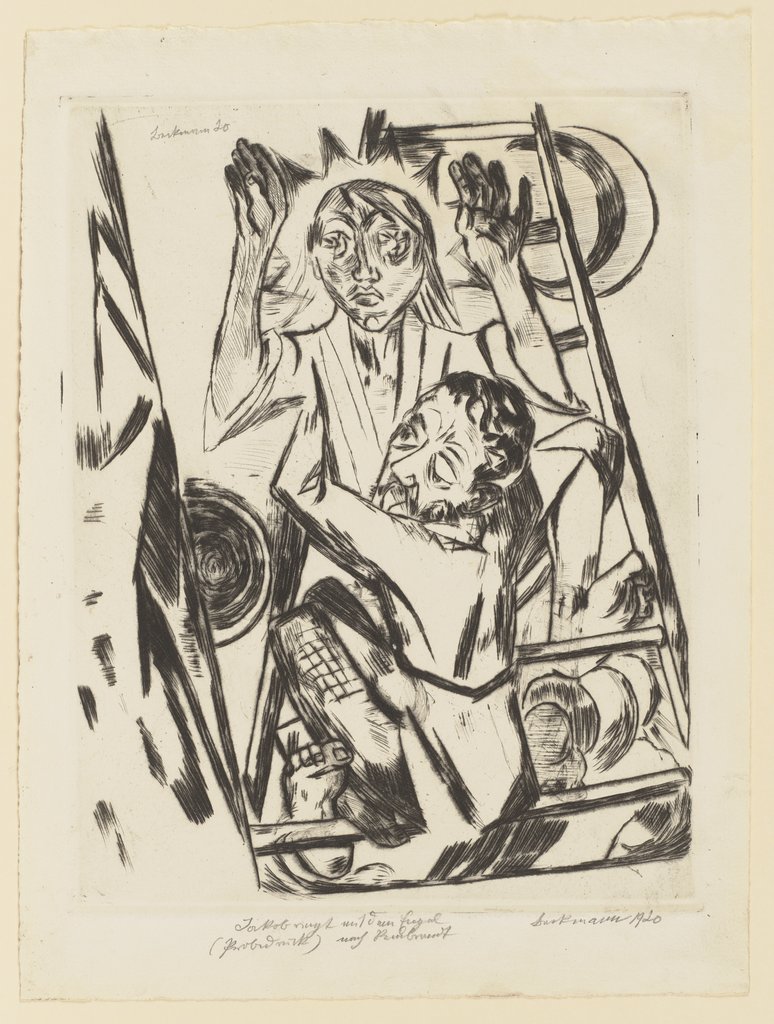 Jakob ringt mit dem Engel, Max Beckmann