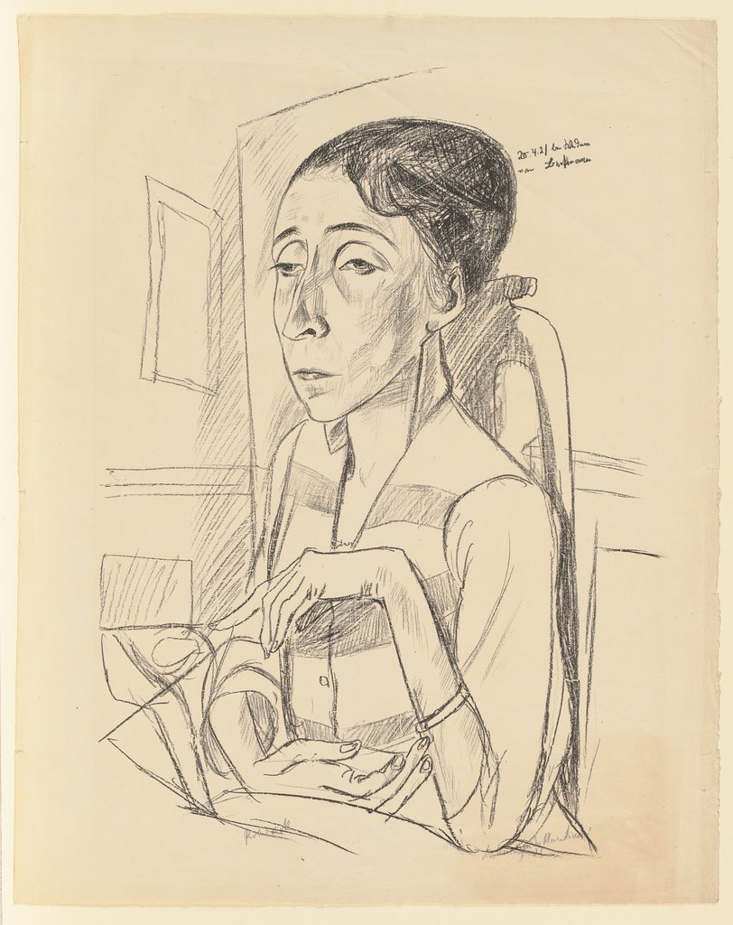 Portrait of the Dancer Sent M'Ahesa, Max Beckmann