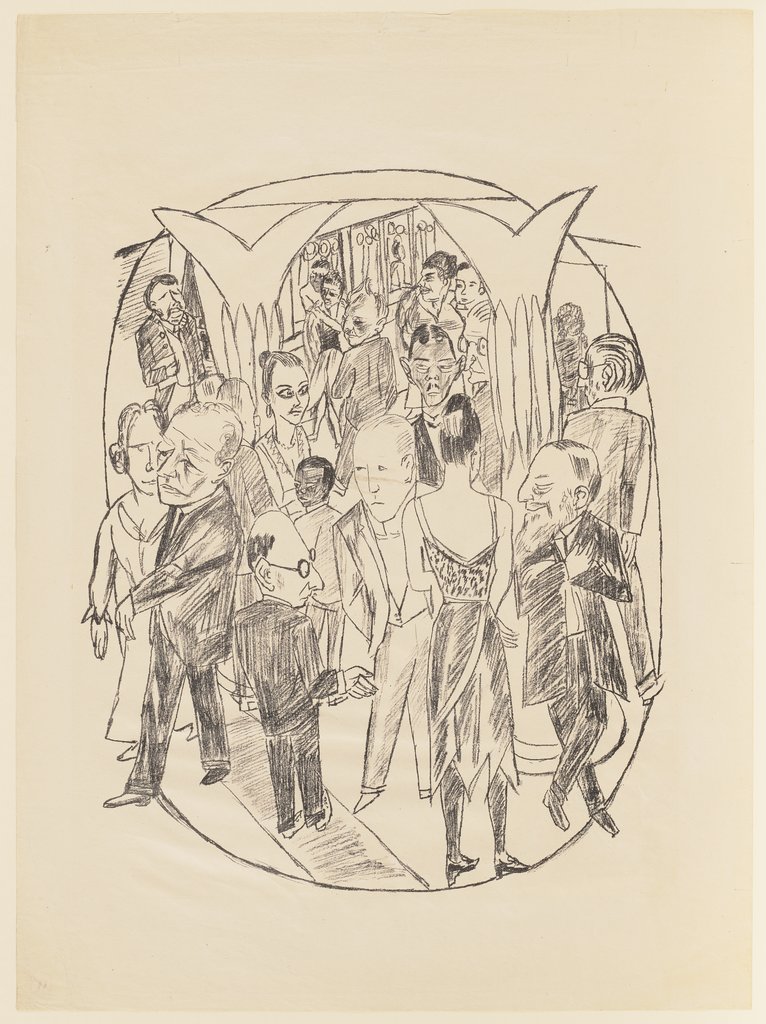 The Theater Lobby, Max Beckmann