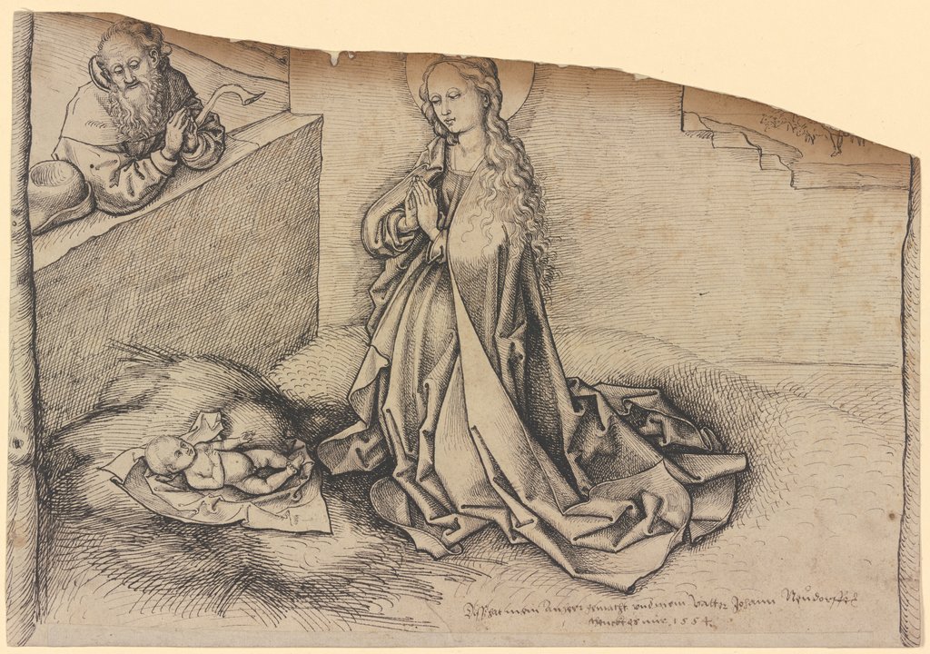 Geburt Christi, Martin Schongauer;  Nachfolge