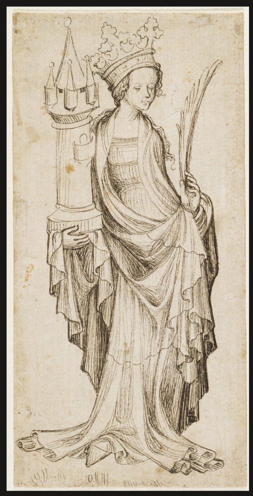 Heilige Barbara, Nürnbergisch, 15. Jahrhundert