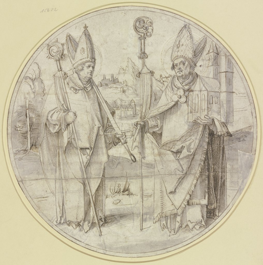 Zwei heilige Bischöfe (Die Heiligen Kilian und Wolfgang von Regensburg?), Hans von Kulmbach