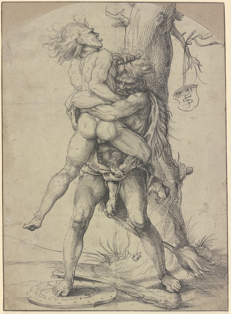 Hercules and Antaeus, Monogrammist F.S.