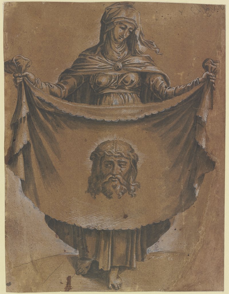 Die Heilige Veronika mit dem Schweißtuch, Monogrammist P.E.