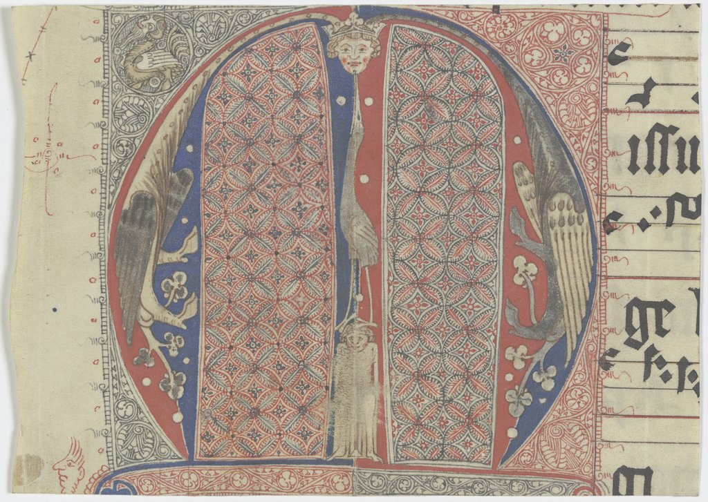 Initiale M, Deutsch, 15. Jahrhundert
