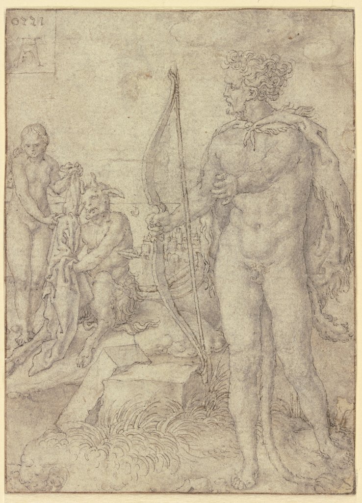 Hercules kills Nessus, Heinrich Aldegrever