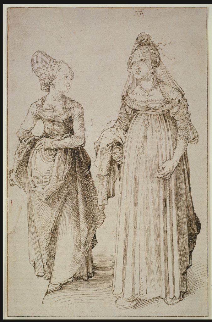 A Lady from Nuremberg and a Lady from Venice, Albrecht Dürer