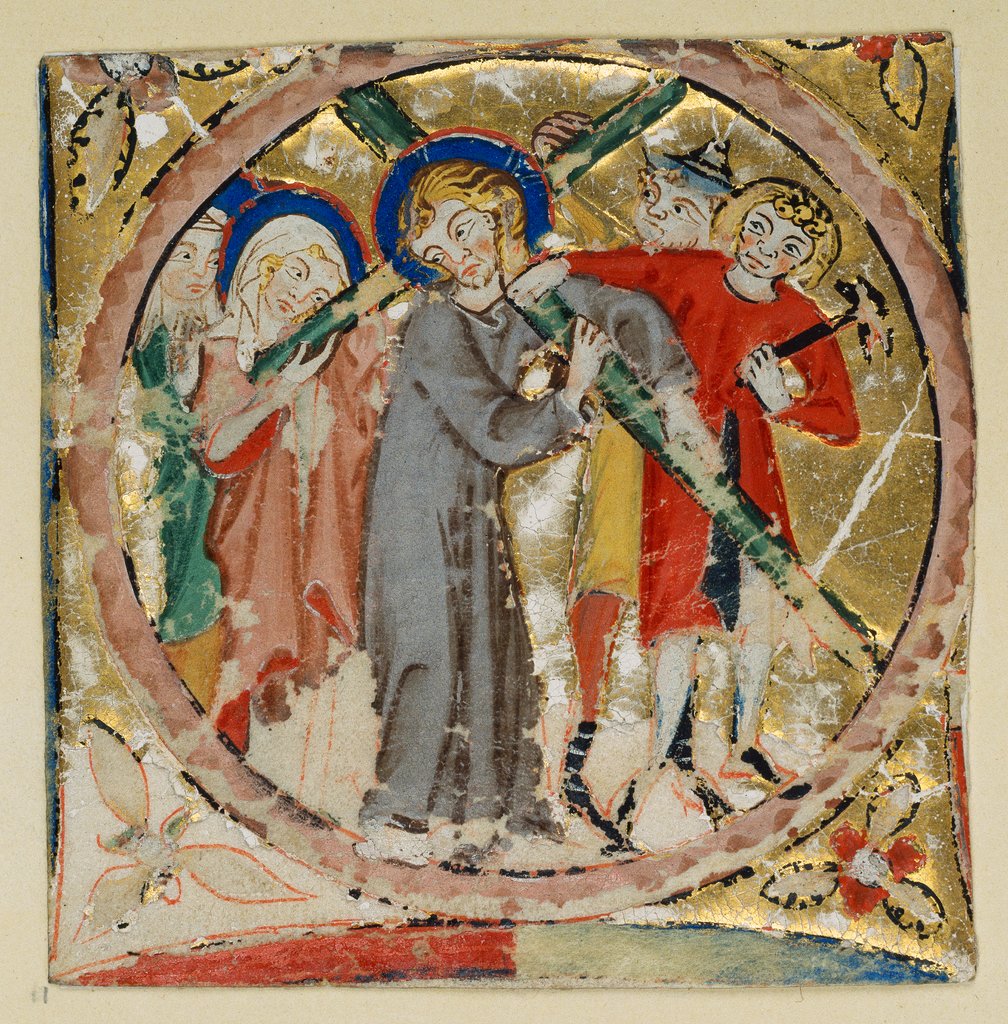 Bearing of the cross, Upper Rhine, 13th century