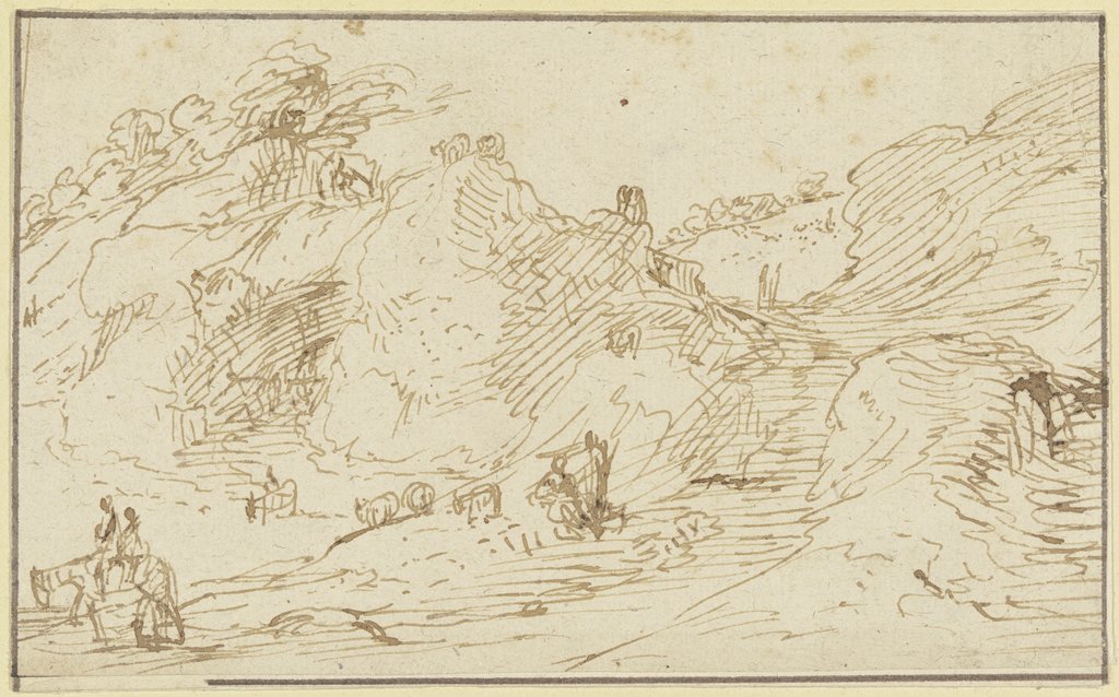 Berglandschaft, Hendrik Goudt