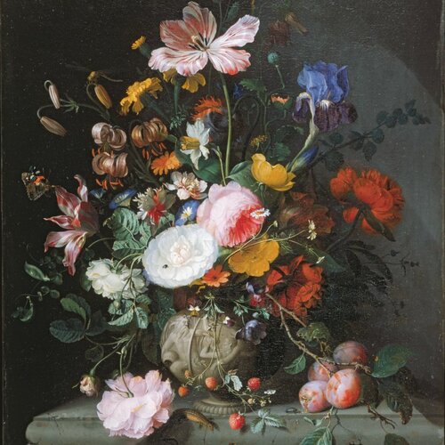 Still Life with Bouquet of Flowers, Jacob van Walscapelle