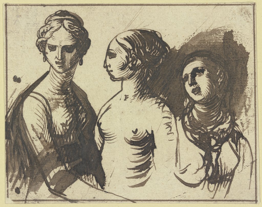 Drei weibliche Halbfiguren, Hendrik Goudt