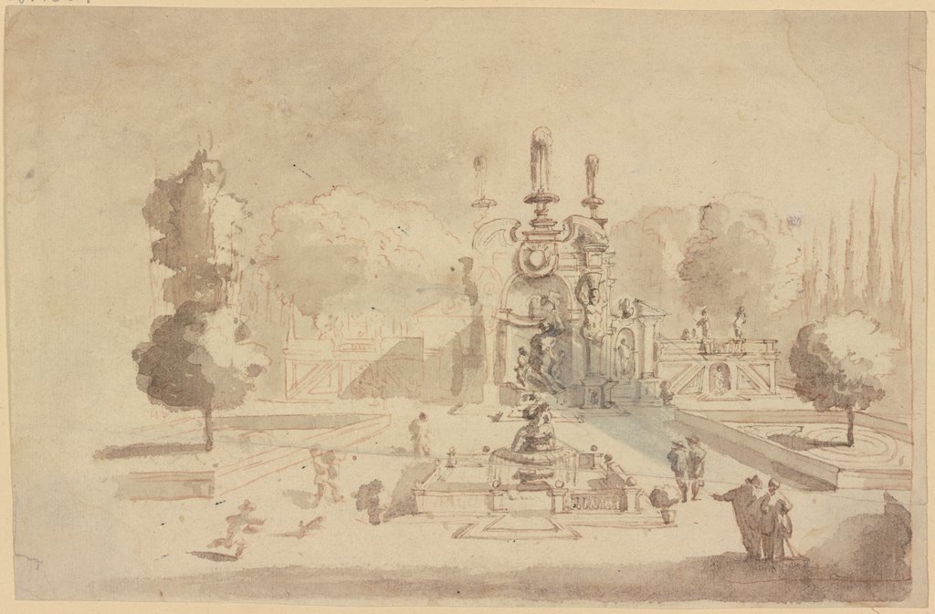 Waterworks at Frascati, Johann Wilhelm Baur