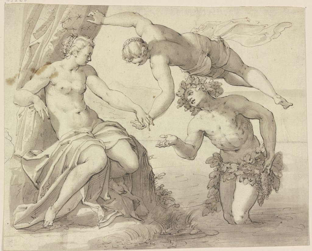 Bacchus, Ariadne und Venus, Hans Friedrich Schrorer, nach Tintoretto