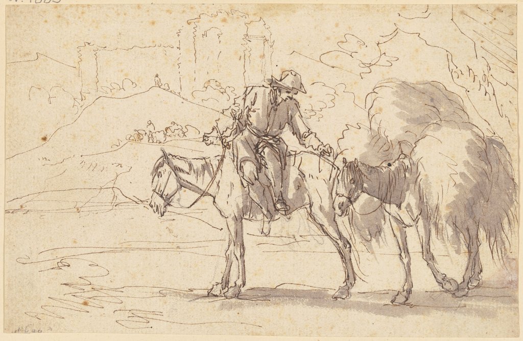 Ein Bauer zu Pferde, Georg Philipp Rugendas d. Ä.