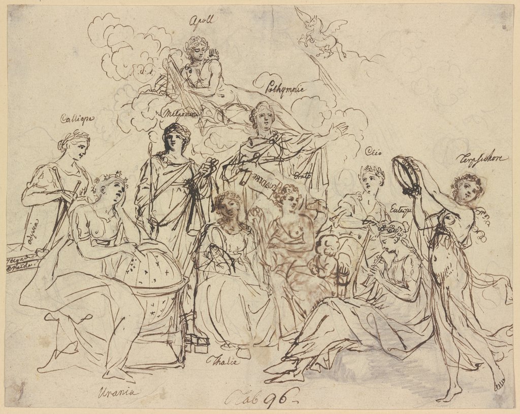 Apoll and the muses, Daniel Chodowiecki