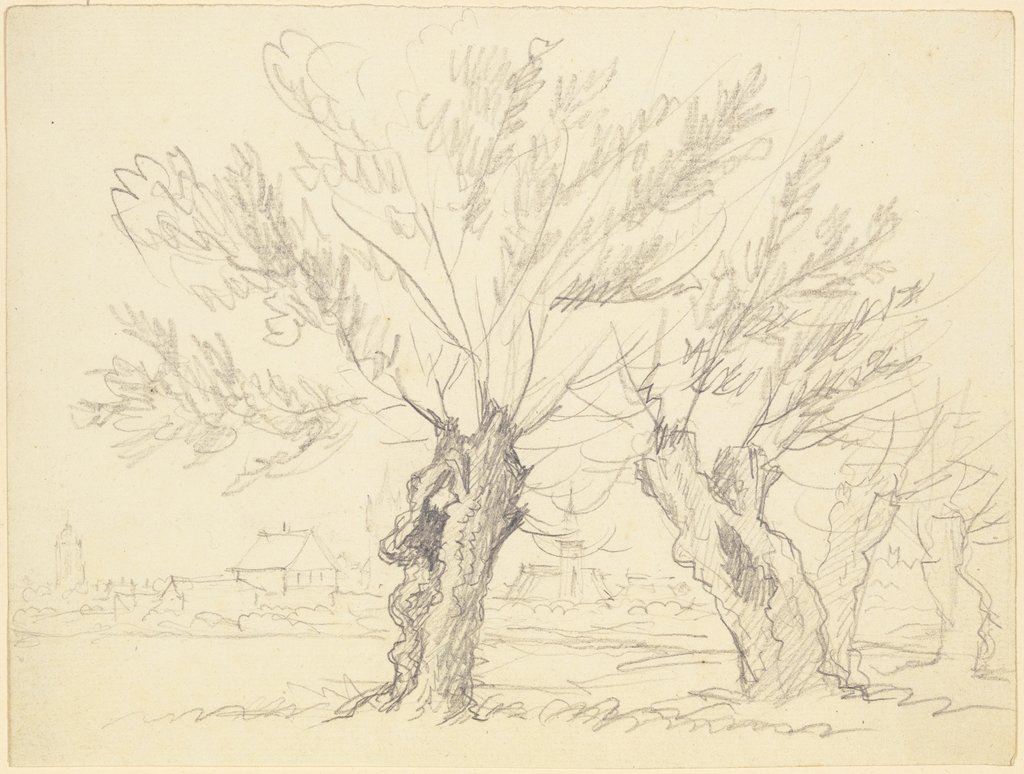 Willow trees, Friedrich Wilhelm Hirt