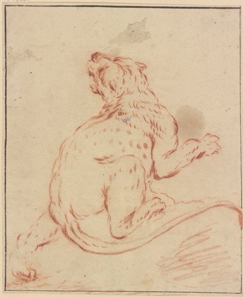 Panther in Rückenansicht, Johann Melchior Roos