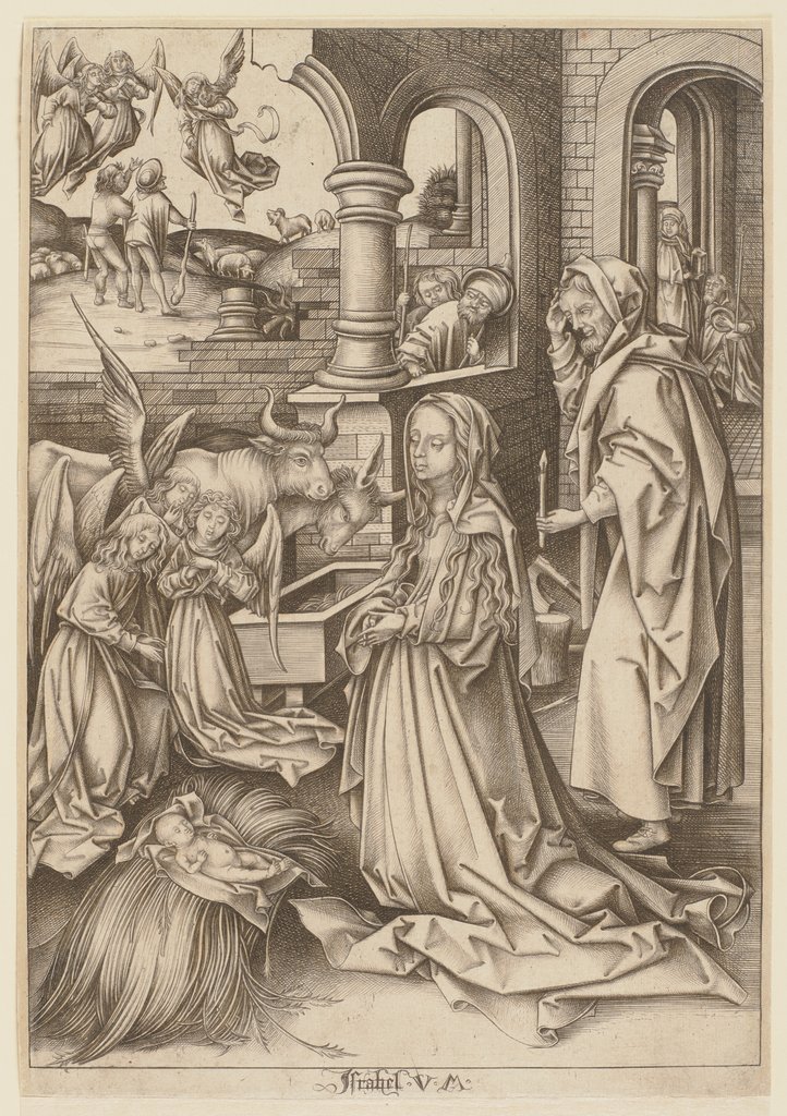 The Nativity, Israhel van Meckenem the Younger