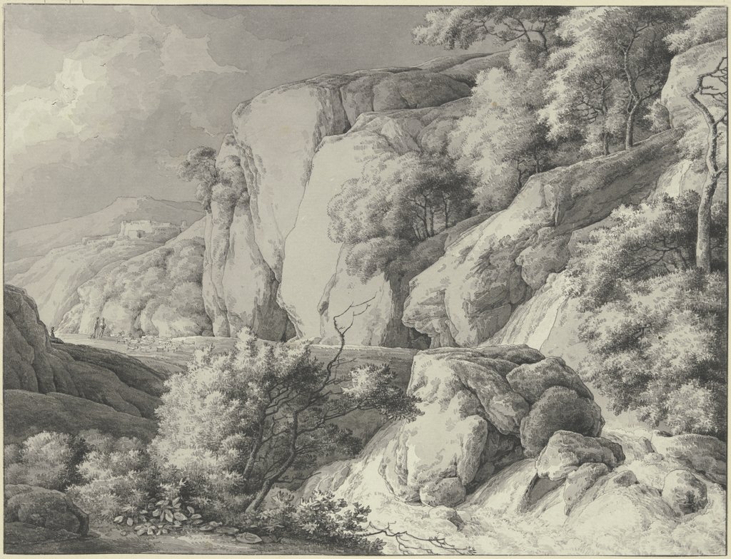 Rocky mountain landscape, Franz Innocenz Josef Kobell