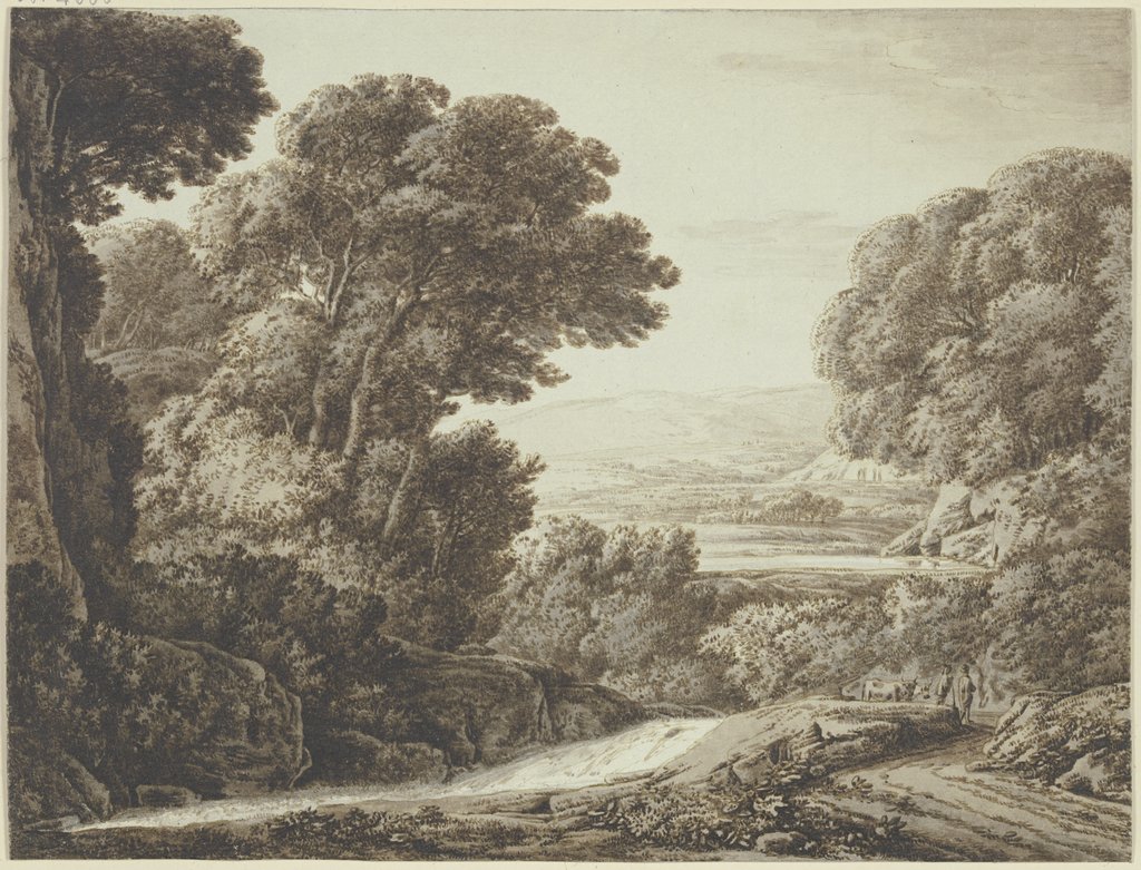 Waldige Landschaft mit Bach, Franz Innocenz Josef Kobell