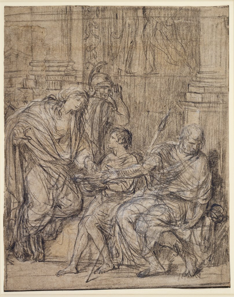 Der blinde Belisarius, Angelica Kauffmann, nach Jacques-Louis David