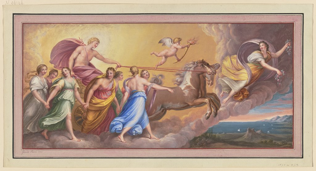 The aurora, Italian, 17th century;   ?, after Guido Reni