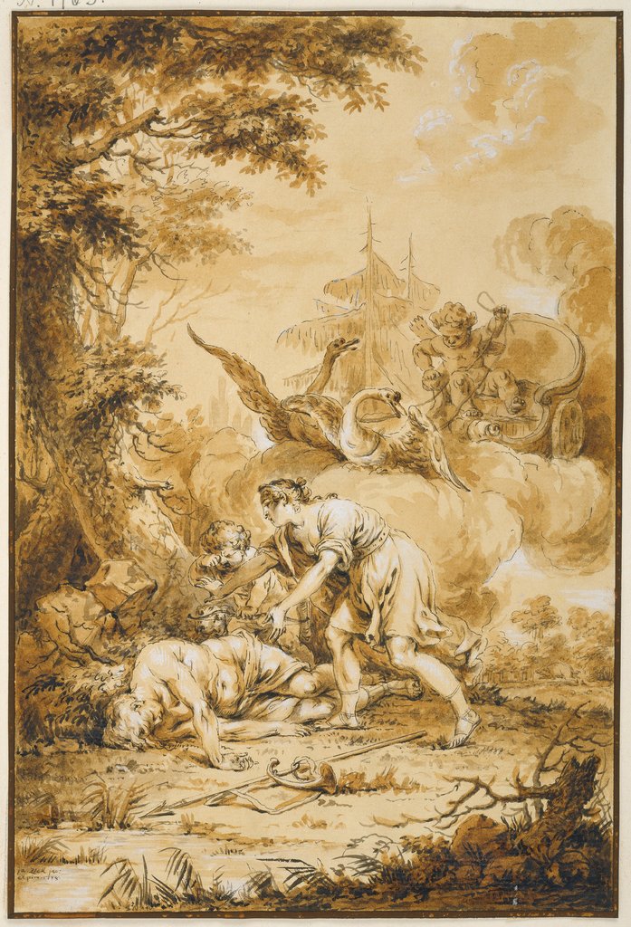Venus and Adonis, Januarius Zick
