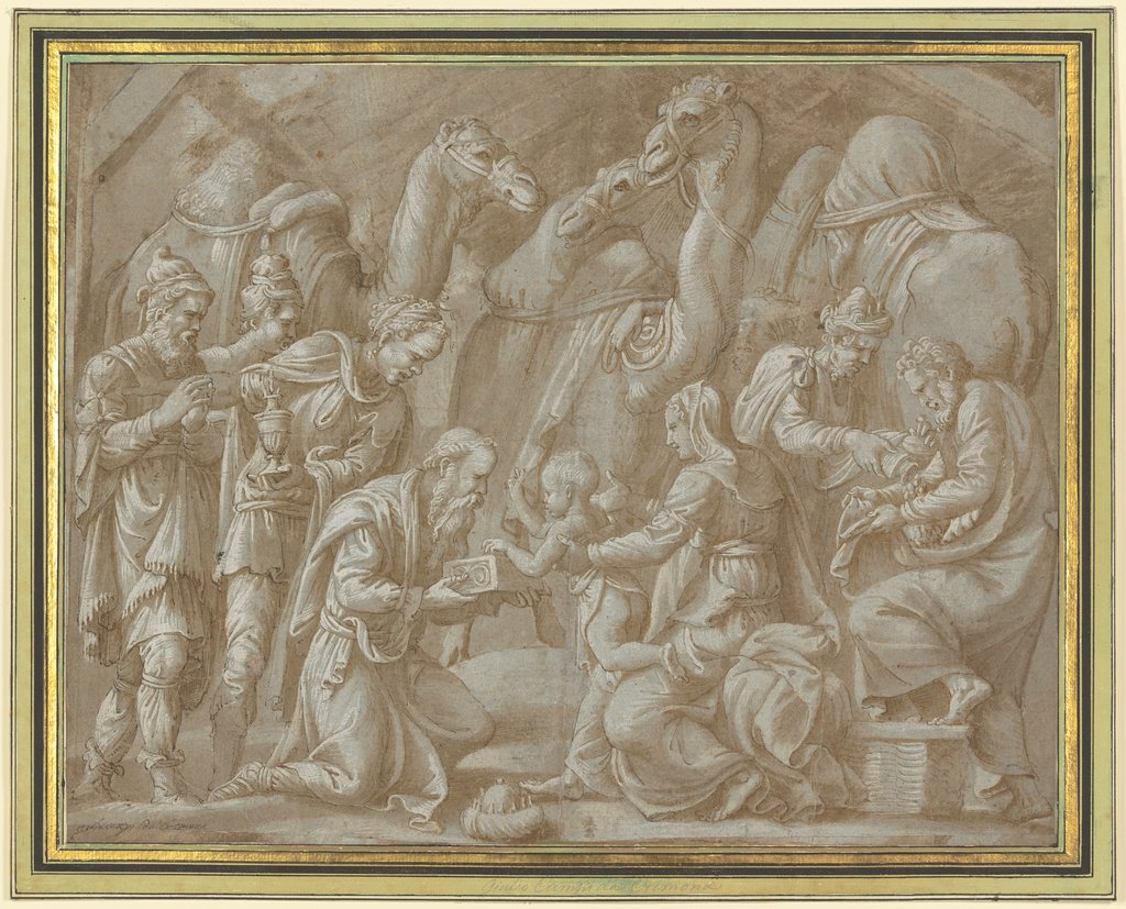 Anbetung der Könige, Giulio Romano;  Werkstatt