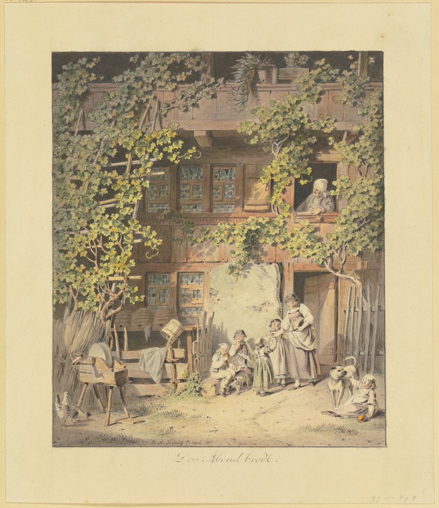 Das Abendbrot, Franz Niklaus König