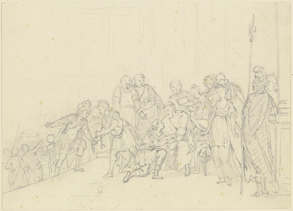 Antikische Szene, Georg Melchior Kraus
