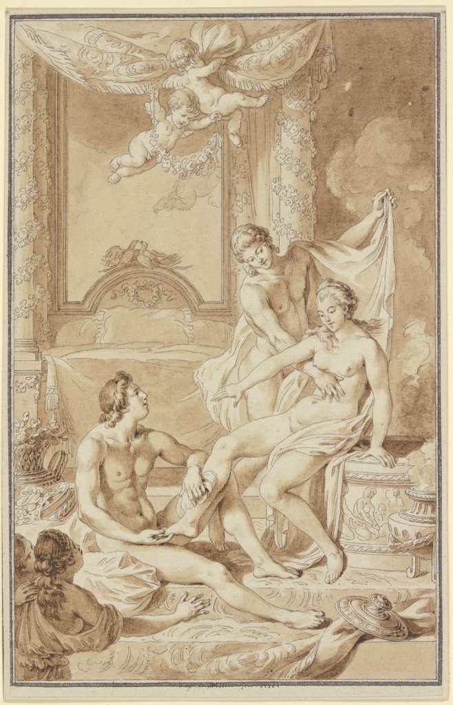 Bath scene, Clément Pierre Marillier