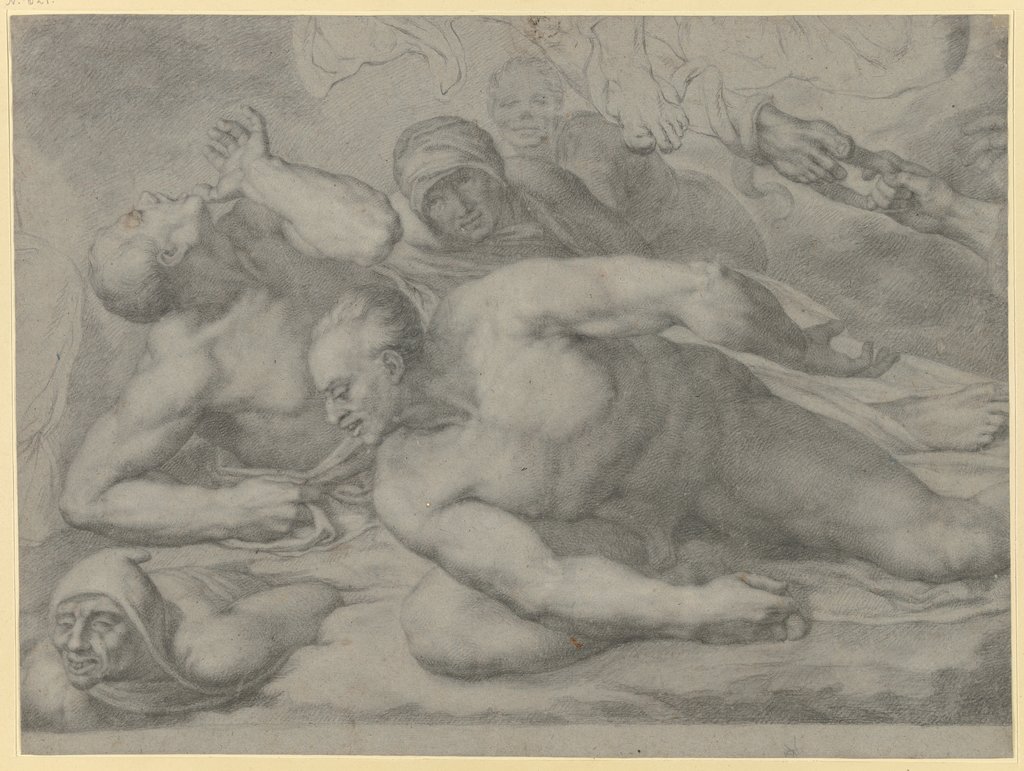 Gruppe von Auferstehenden aus Michelangelos Jüngstem Gericht (rechte Gruppe), Anton Raphael Mengs, after Michelangelo Buonarroti