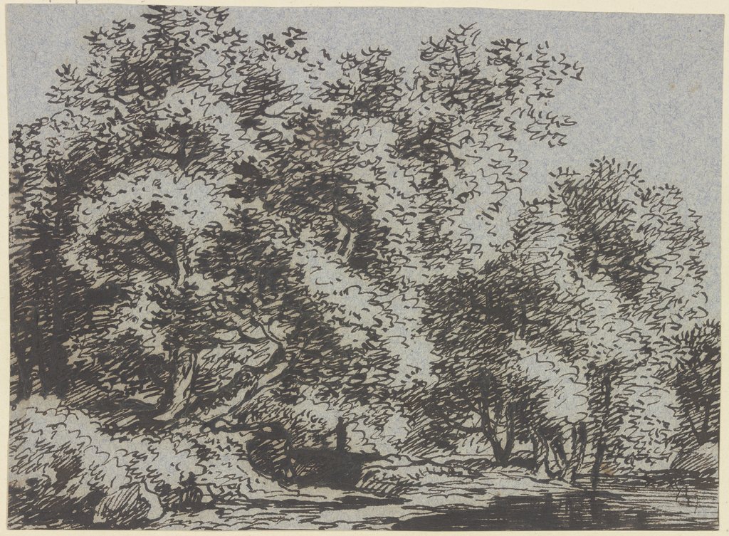 Trees by the water, Franz Innocenz Josef Kobell