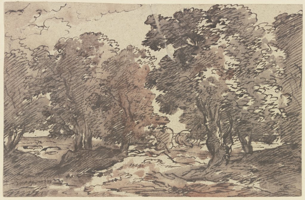 View through a forest, Franz Innocenz Josef Kobell