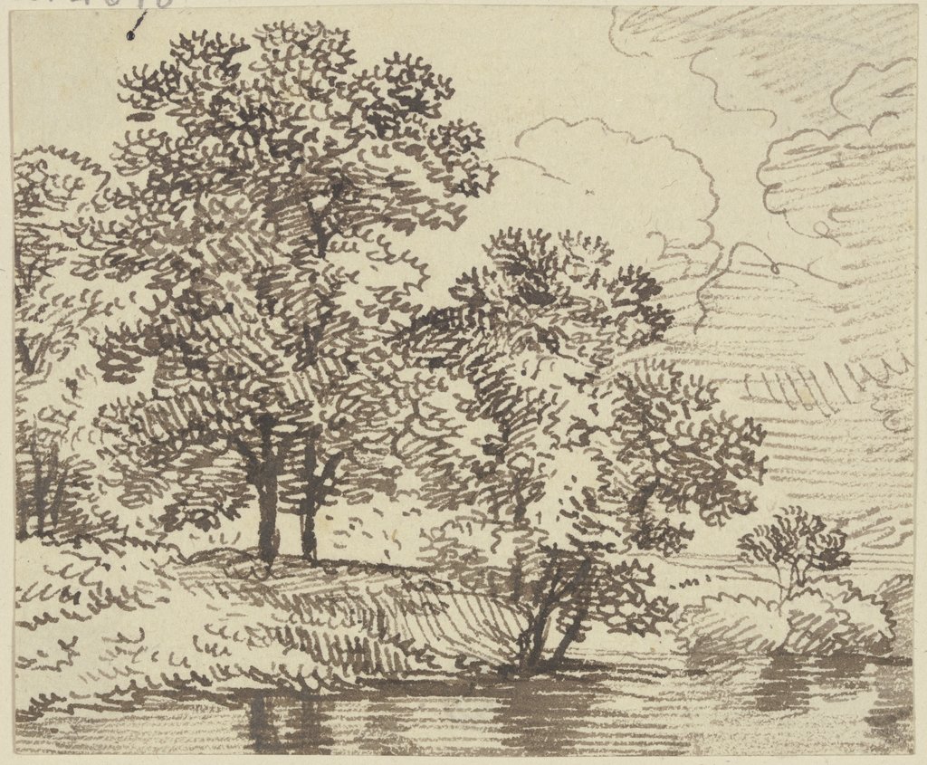 Trees at the stream, Franz Innocenz Josef Kobell
