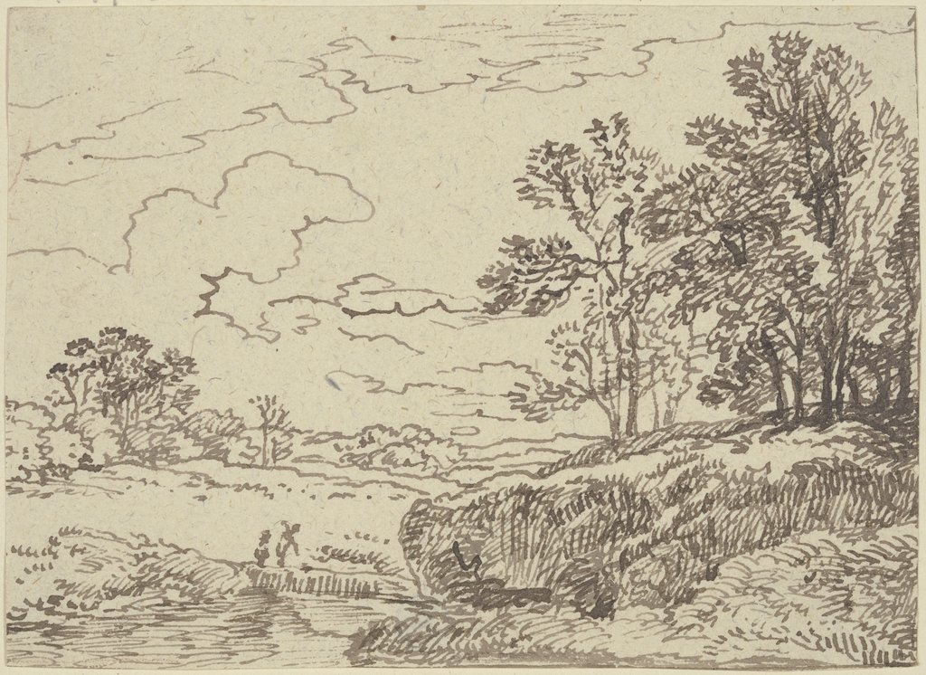 Landschaft mit Bach und Bäumen, Franz Innocenz Josef Kobell
