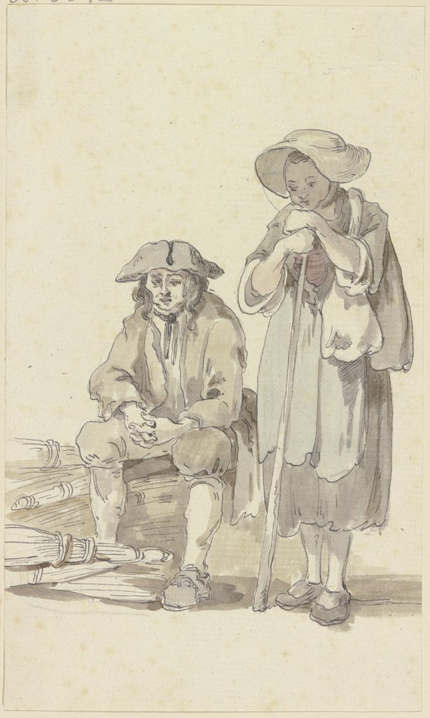 Peasant couple, Georg Melchior Kraus