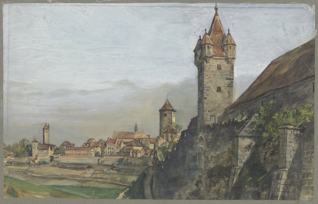Teilansicht von Rothenburg ob der Tauber, Theodor Alt