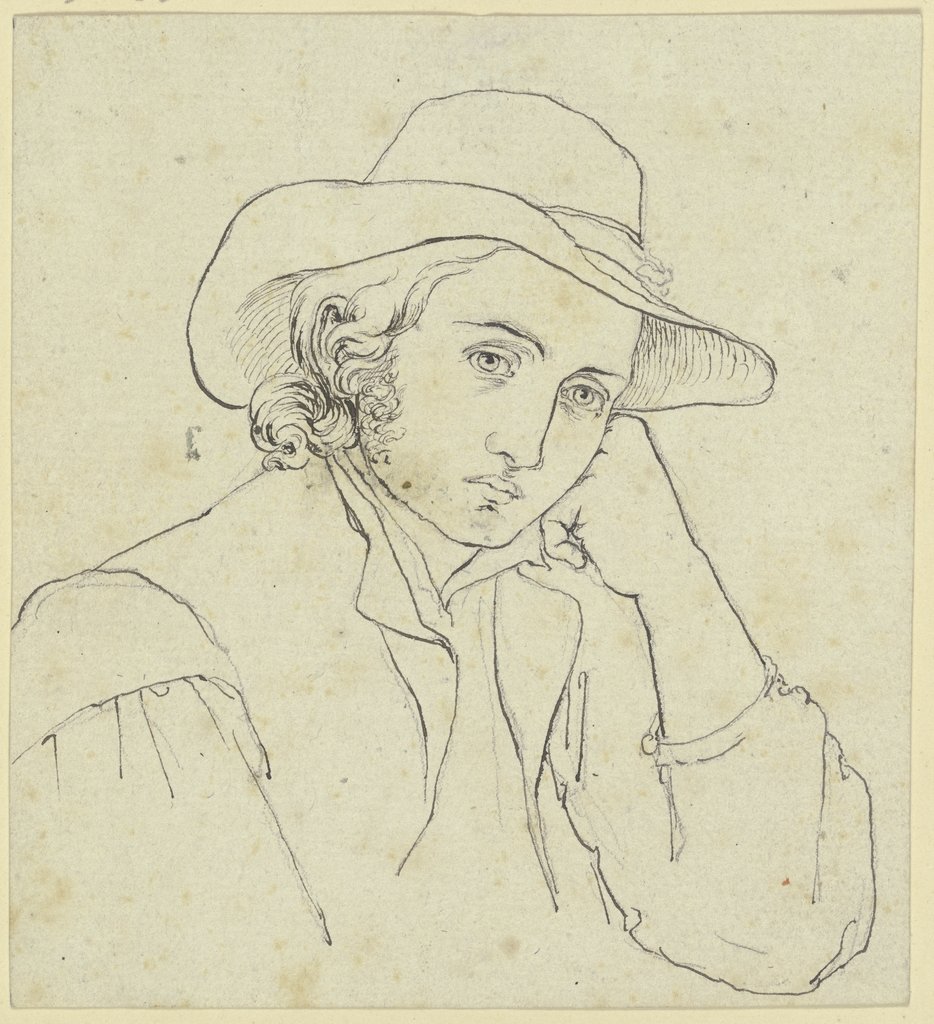 Young man with floppy hat, Carl Barth