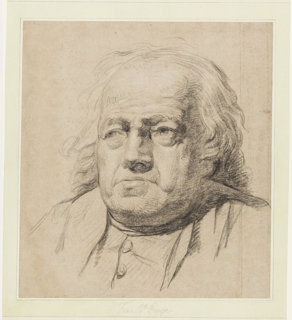 Half-Length Portrait of an Old Man, Jean-Baptiste Greuze