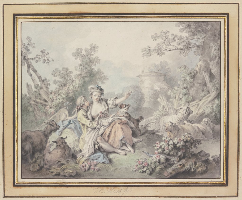 Shepherd Scene, Jean-Baptiste Huet