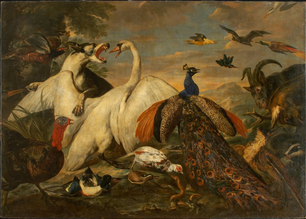 Kampf der Tiere als Tugend-Laster-Allegorie, Pieter Boel