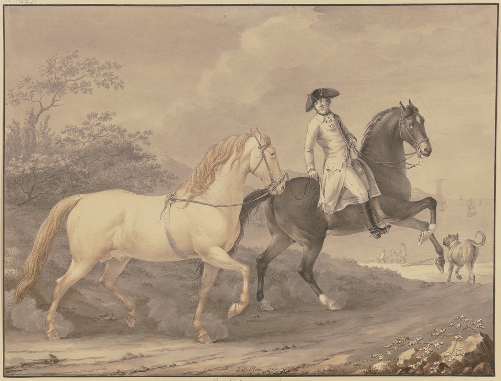 Danish horses, Johann Georg Pforr
