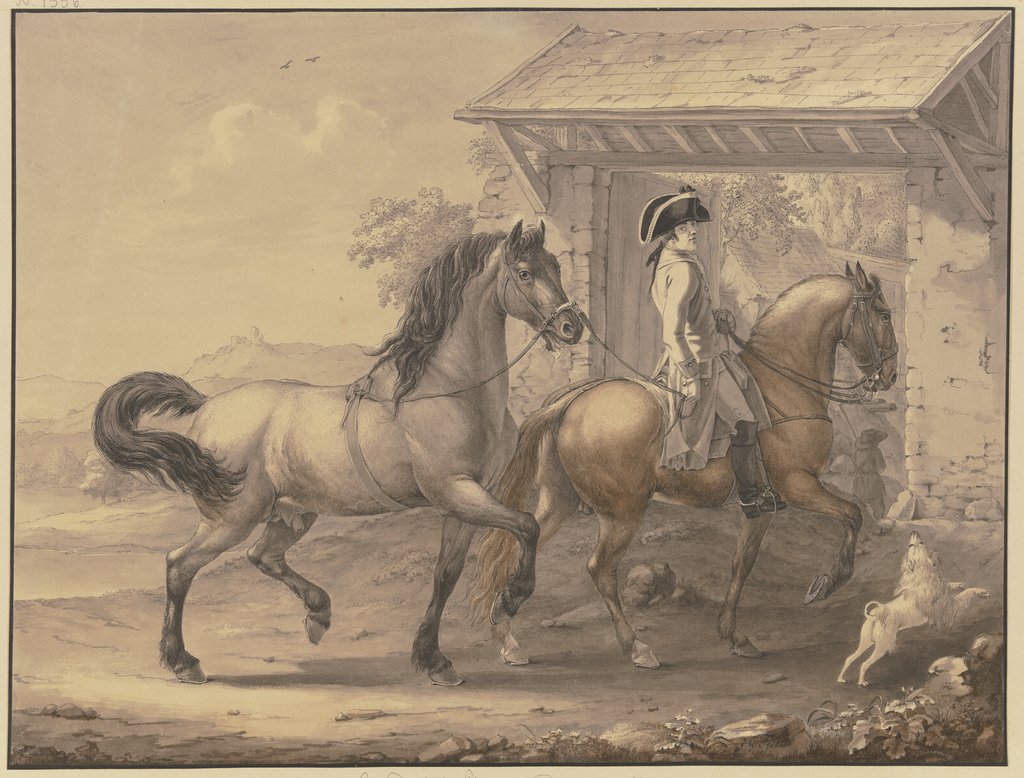 Deutsche Pferde aus Friesland und Holstein, Johann Georg Pforr