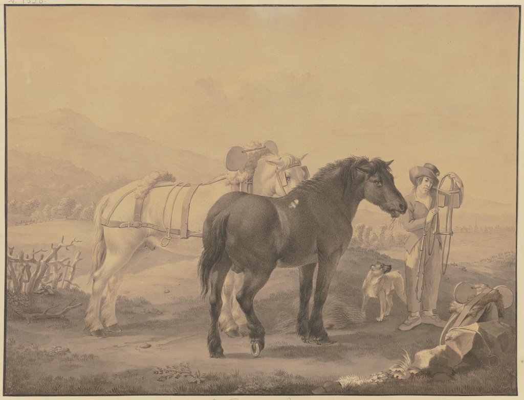 Französische Pferde, Johann Georg Pforr